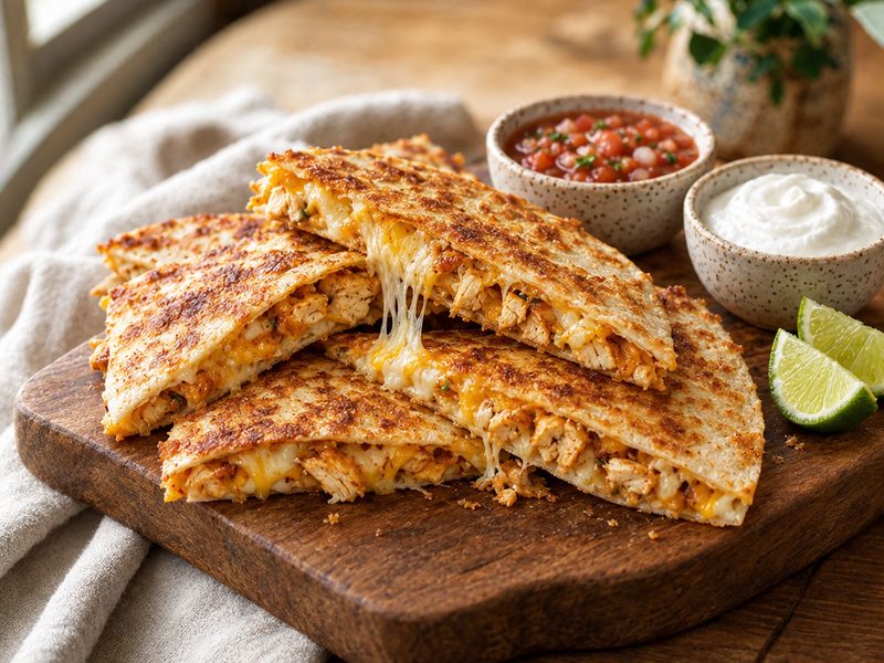 10-Minute Chicken Quesadillas