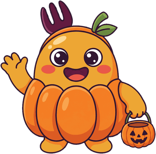 Kite in a pumpkin costume, your game night host