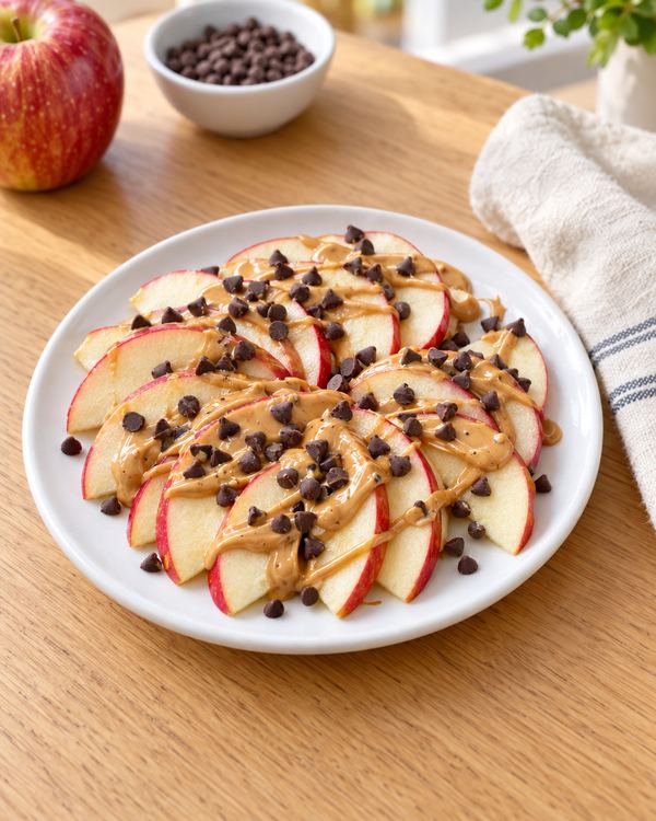 Apple Nachos, an easy after-school snack