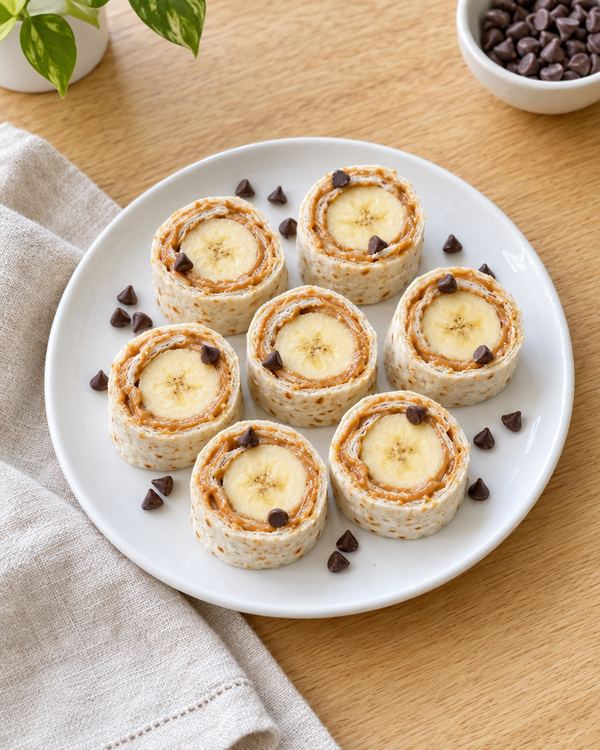 Banana Sushi, an easy after-school snack