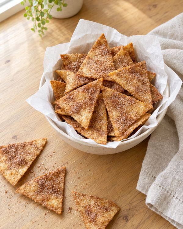 Cinnamon Tortilla Crisps, an easy after-school snack