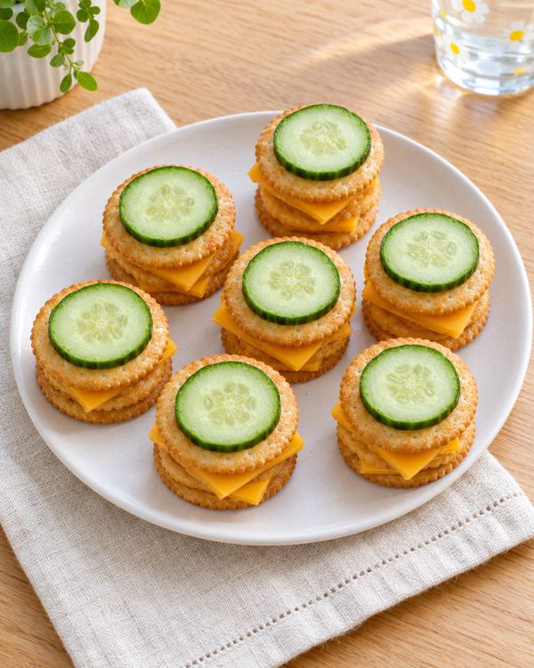 Cheese & Cracker Stackers, an easy after-school snack