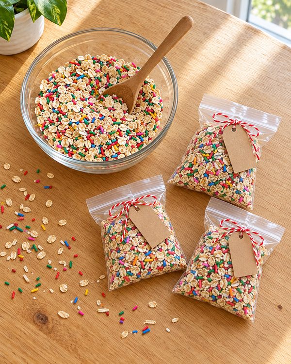 Reindeer Food for Christmas Eve: an easy Christmas craft for kids