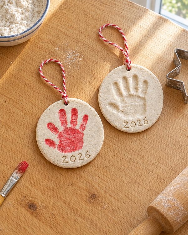 Salt Dough Handprint Ornament: an easy Christmas craft for kids